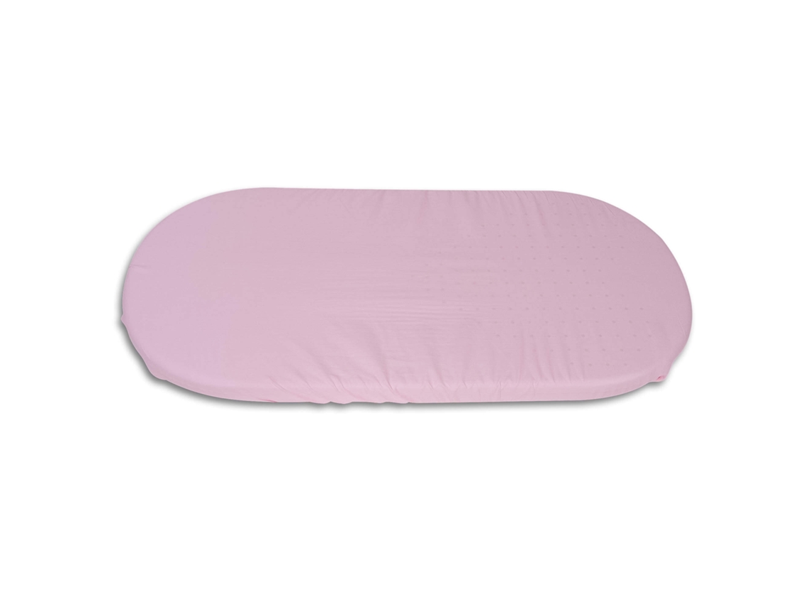 Sábana bajera regulable 100% algodón con goma rosa Coche/Capota/Cuco 80 BABYLINE