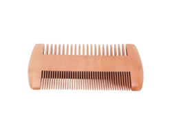 Peine De Madera Antiestático De Doble Cara Para El Cuidado Y Peinado De La Barba Y El Bigote.