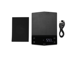 Báscula eléctrica de café de goteo manual con carga USB, pantalla LED y función de pesaje digital