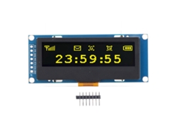 Veloriskku-módulo De Tela Oled De 2,23 Polegadas 128x32 Com Controlador Ssd1305, Interface Iic/spi, Cor Amarela