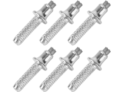 6 puntas robustas de acero de tungsteno para bastones de senderismo de montaña