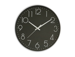 Reloj de pared silencioso Baok, 8 manecillas, sin tictac, decorativo, fácil de leer, con marco blanco para salones amplios.
