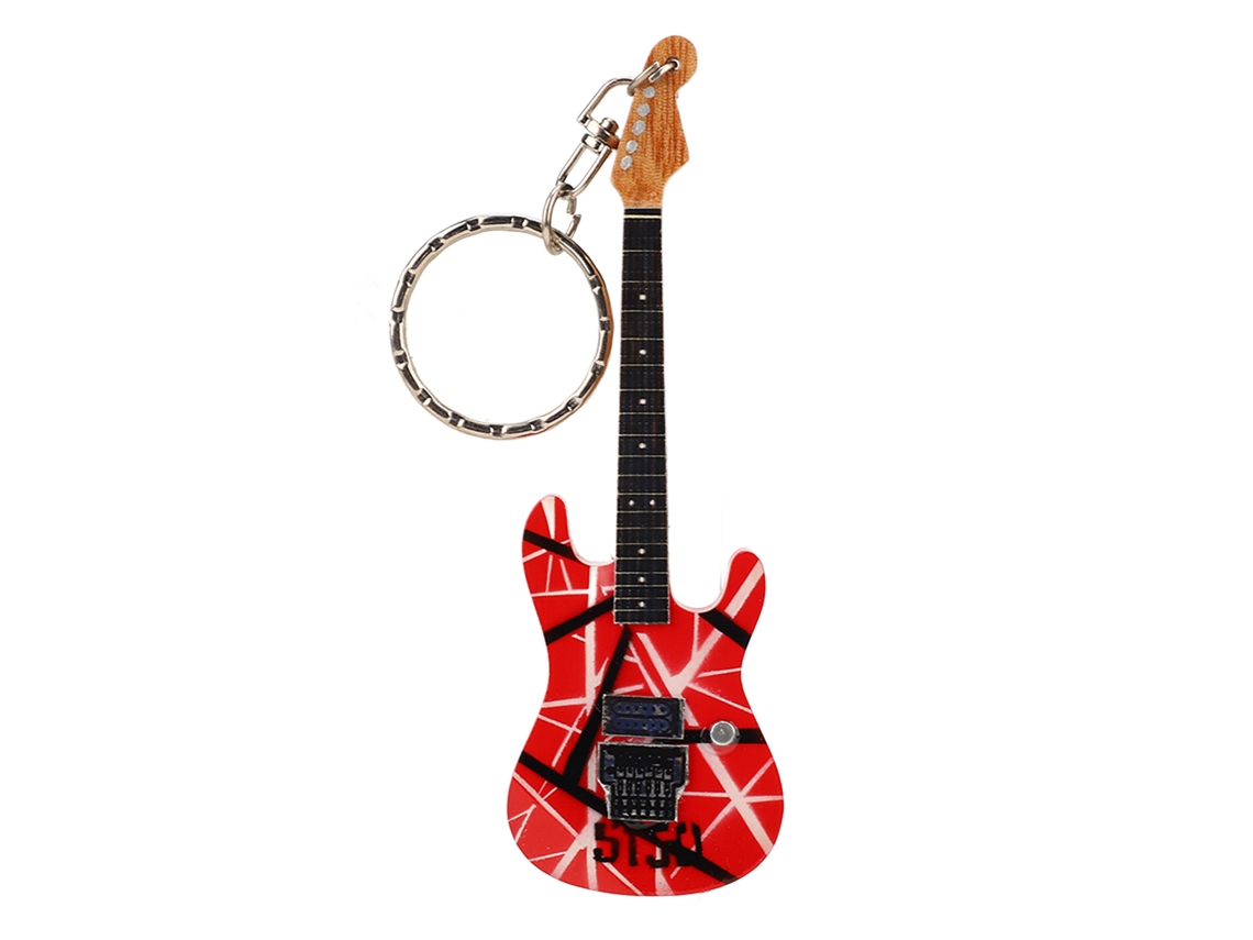 Llavero De Guitarra Portátil Mini Bonito Colgante Anillo Regalo De Cumpleaños Para Amantes De La Música Estudiantes 06