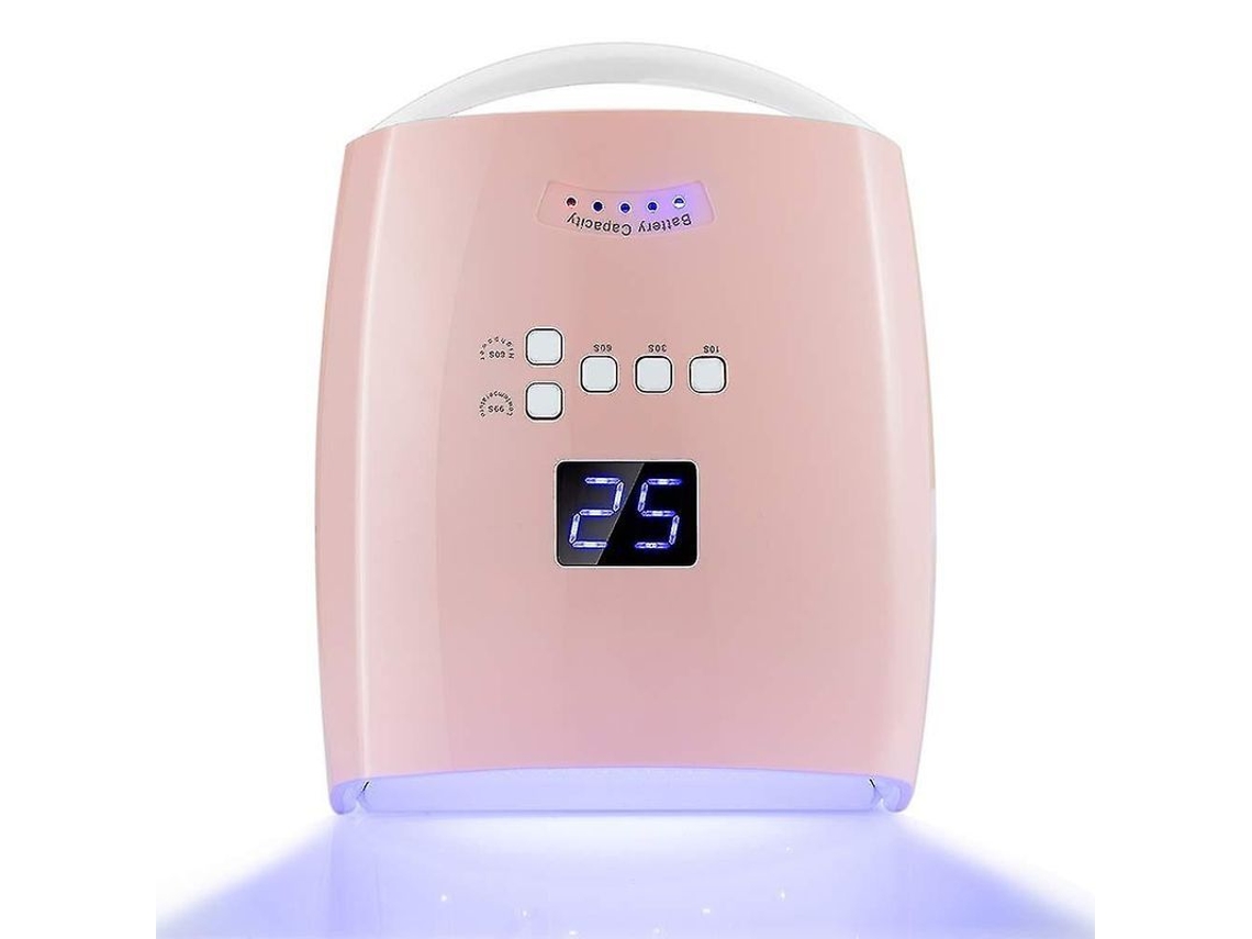 Lámpara De Uñas Led Uv Inalámbrica Recargable Profesional De 48 W Para Uso En Salones Y En El Hogar (rosa)