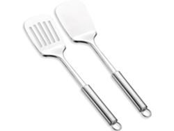 Juego De Espátulas De Acero Inoxidable, Resistentes Al Calor, Para Pescado, Huevos Y Panqueques.