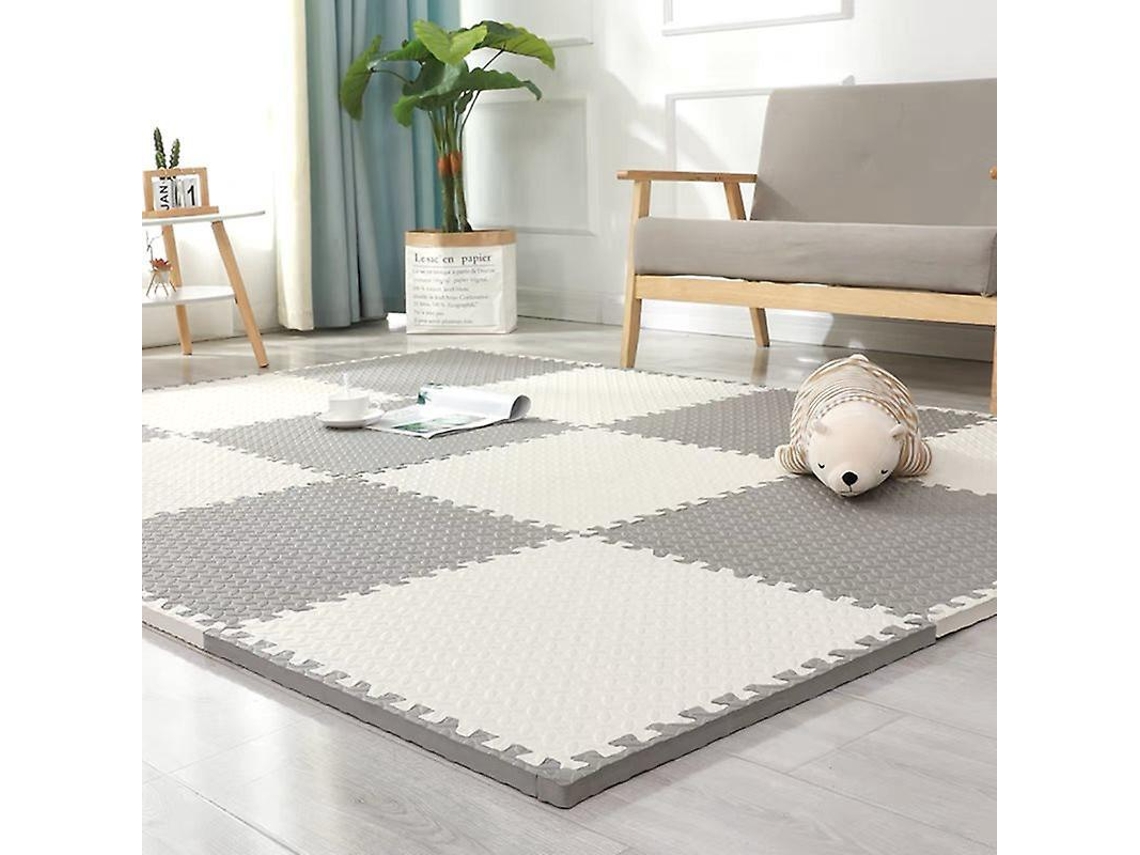 Tapete de espuma EVA suave para juegos, tapete entrelazado para niños, 16 piezas