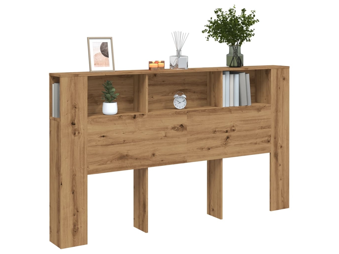 Cabecero Armario Madera Roble Artisian 180x18,5x102,5 Cm