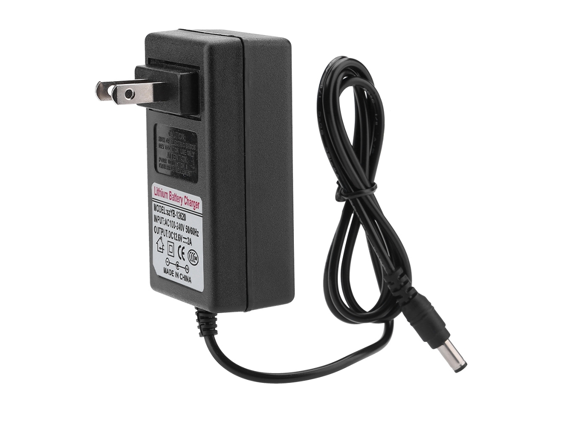Cargador De Repuesto, Adaptador De Corriente Dc 12.6v 2a Para Carro De Equilibrio De Baterías De Litio