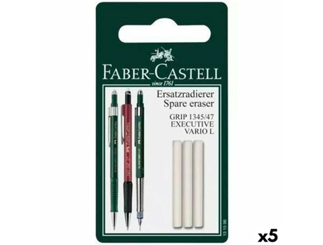 Goma de borrar Faber-Castell Recambio Blanco (5 Unidades)
