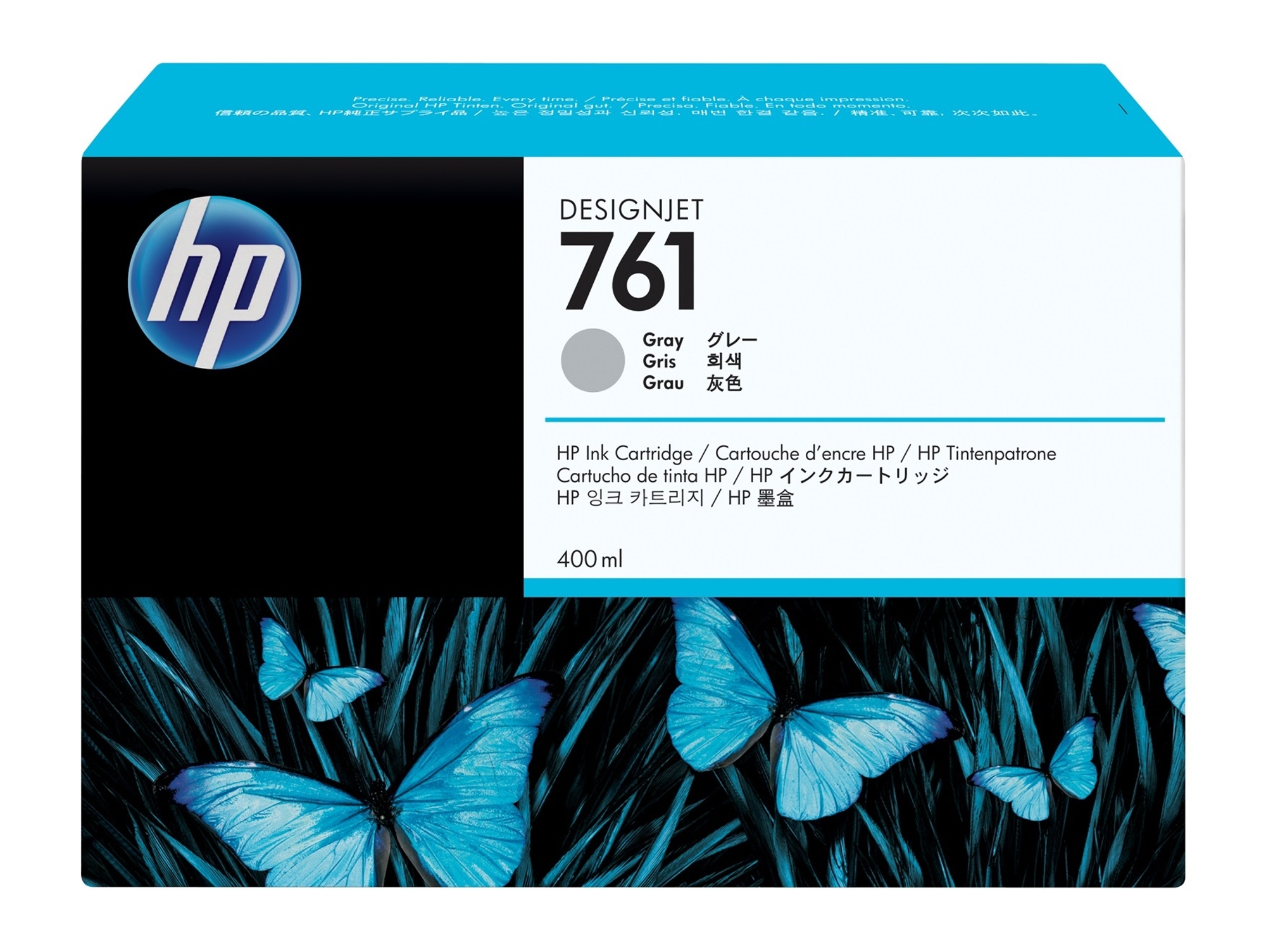 Cartucho de Tinta Original HP 761 de 400 ML CM995A Gris  para DesignJet T7100, T7200 Production Printer
