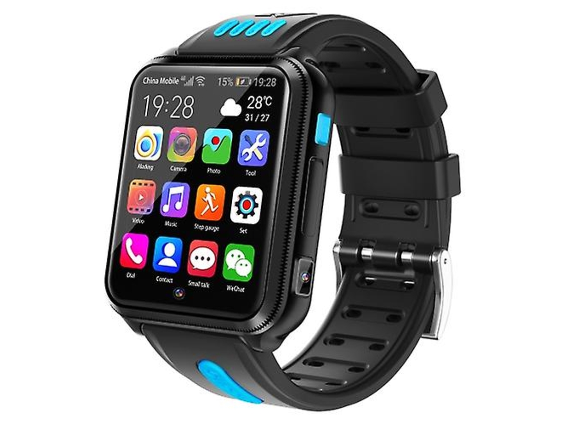 Reloj inteligente H1 de 1,54 pulgadas con pantalla táctil y cámaras duales para bicicleta eléctrica