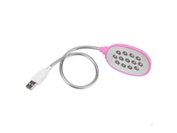 NEVEANCE Lámpara Nocturna Flexible con 13 LED USB para Ordenador Portátil Notebook PC - Azul