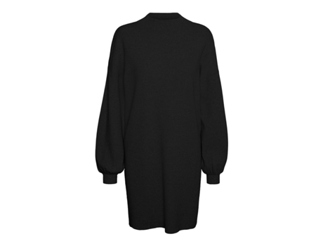 Vestido de Mujer VERO MODA Larga Cuello Nancy Negro (S)
