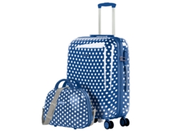 Juego De Maletas Pc ITACA Stars azul (44X65x25 Cm - 62L)