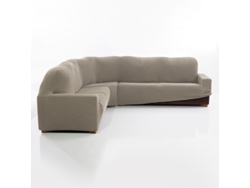 Maxifundas Fundas De Sofa Chaise Longue. Funda Sofá Rinconera Relive Color Lino. Funda Protectora Súper Elástica Para Sofá Rinconera.