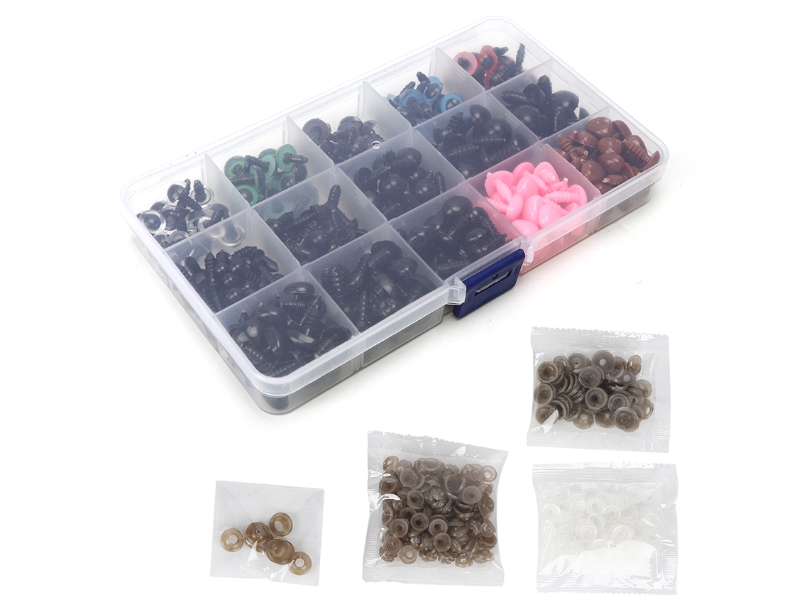280 Piezas De Ojos De Juguete No Tóxicos Para Osos, Accesorios Para Manualidades Con Caja De Almacenamiento.