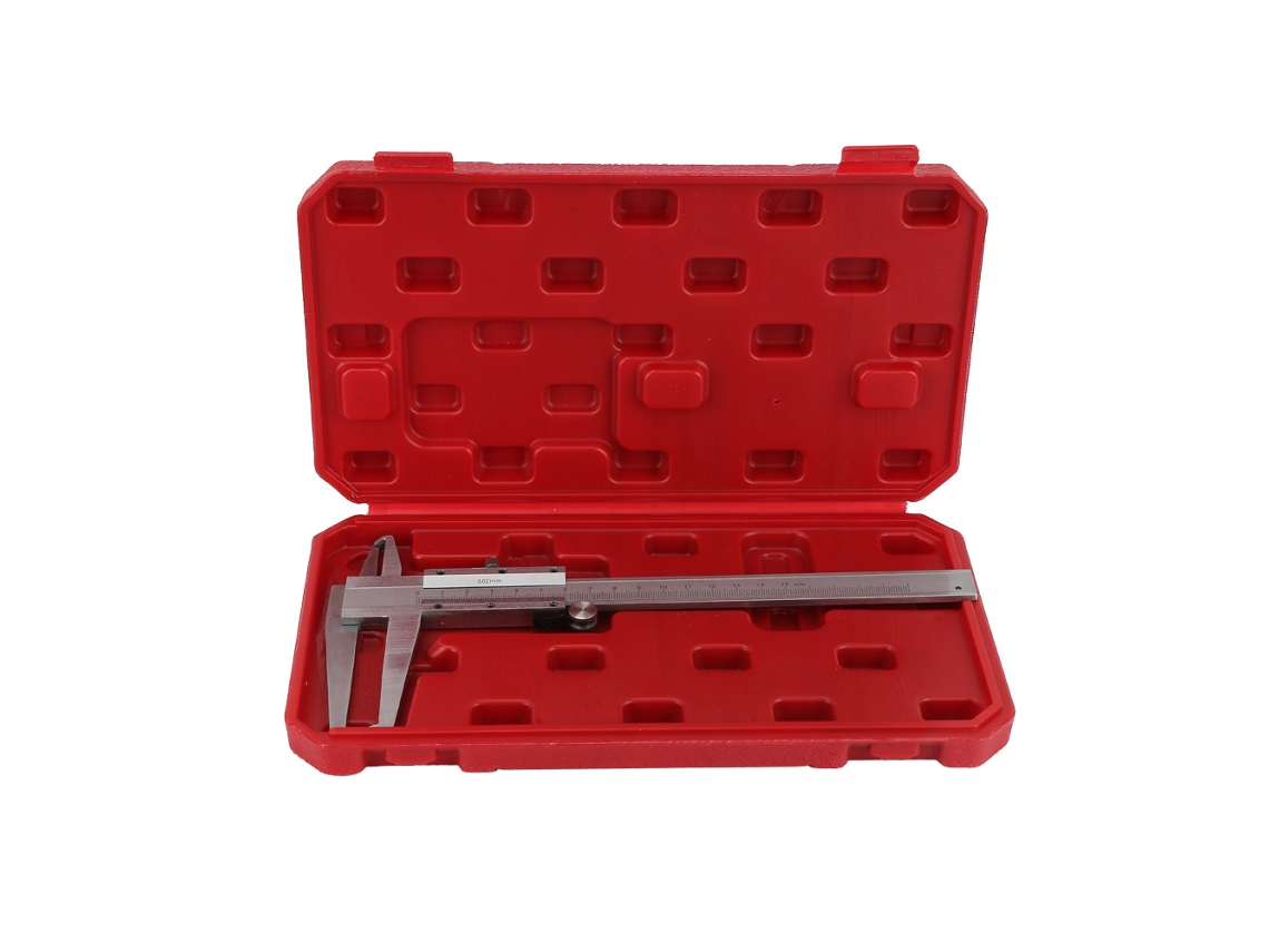 Calibrador Vernier De Acero Al Carbono Para Mediciones Internas Con Ranura De 9 A 150 Mm, Precisión De 0,02 Mm.