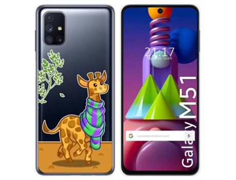 Carcasa Samsung Galaxy M51 TUMUNDOSMARTPHONE Dibujos Transparente Multicolor