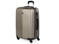 Maleta de Viaje Mediana ITACA ABS Beige (70 L)