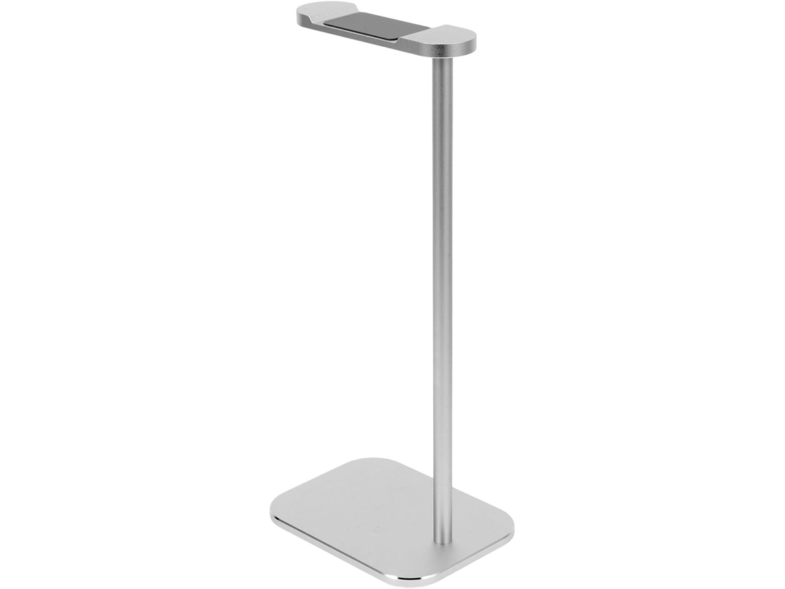 Soporte Para Casco De Audio En Aluminio Argenté De Bureau Multifonctionnel Écouteurs Filaires Fil