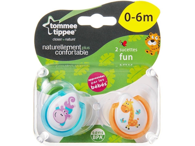 Pack 2 Chupetes TOMMEE TIPPEE Fun Style