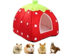 Casa Aquecida Para Mascotas Pequeñas, Ninho Macio Com Almofada Removível Para Cobaias, Hamsters, Porcos Espinho E Mais