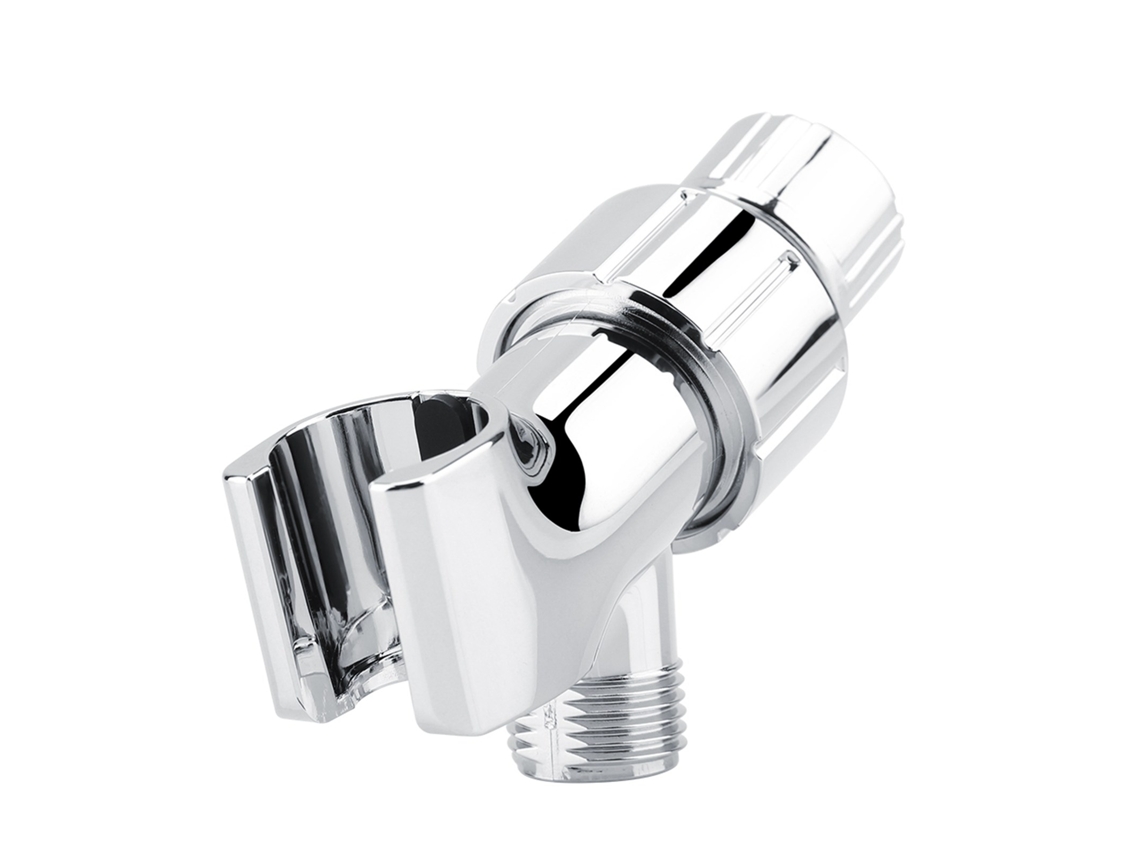 Soporte De Ducha Con Distribuidor De 3 Vías En Plástico Abs Cromado Para Baño.