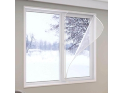 Lámina Aislante Térmica Para Ventanas, Lámina Transparente Antifrío Kit De Aislamiento Ventanas Con Tira Ad...