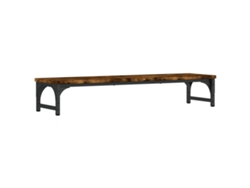 Soporte pantalla madera ingeniería roble ahumado 85x23x15,5 cm VIDAXL