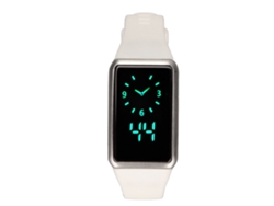 Reloj Inteligente De Aleación, Silicona Y Vidrio, 210mah, Resistente Al Agua Hasta 30m, Reloj De Fitness Led