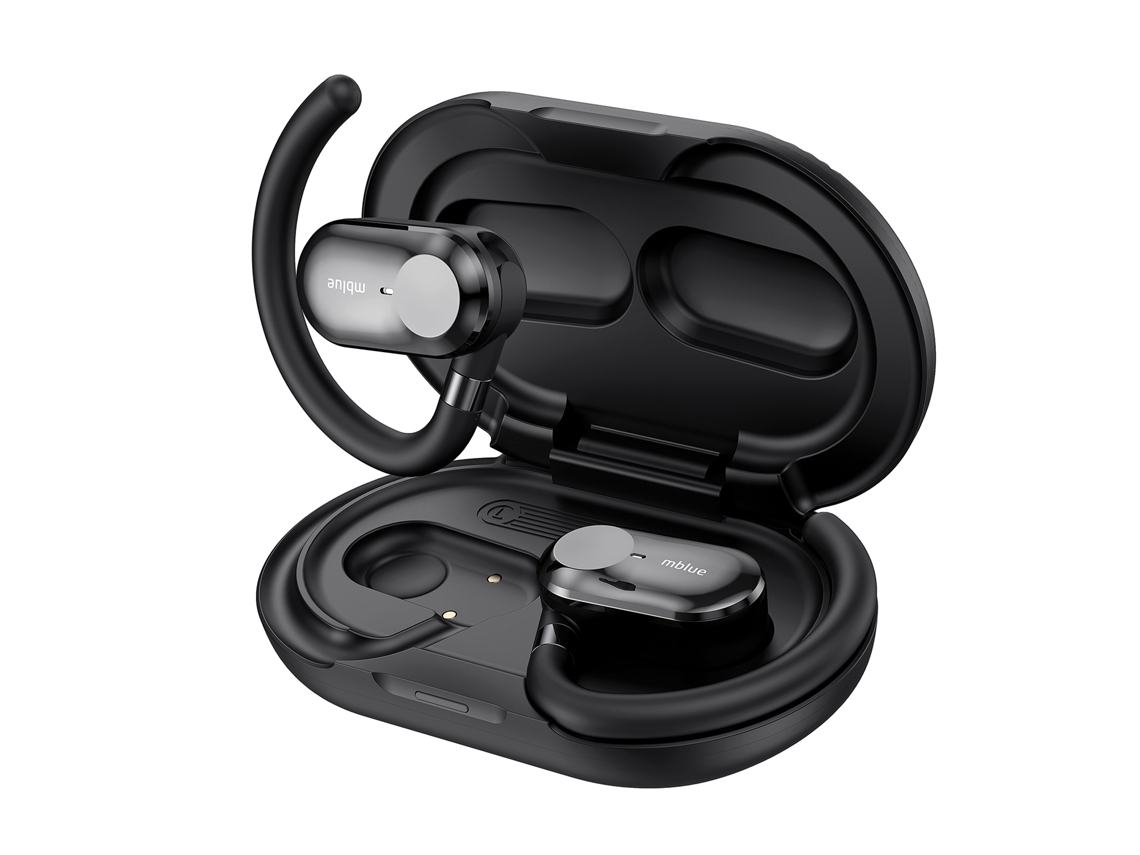 Auriculares Inalámbricos Abiertos Con Gancho, Micrófono Enc, Bluetooth 5.4, 25 Horas De Tiempo En Espera, Deportivos.