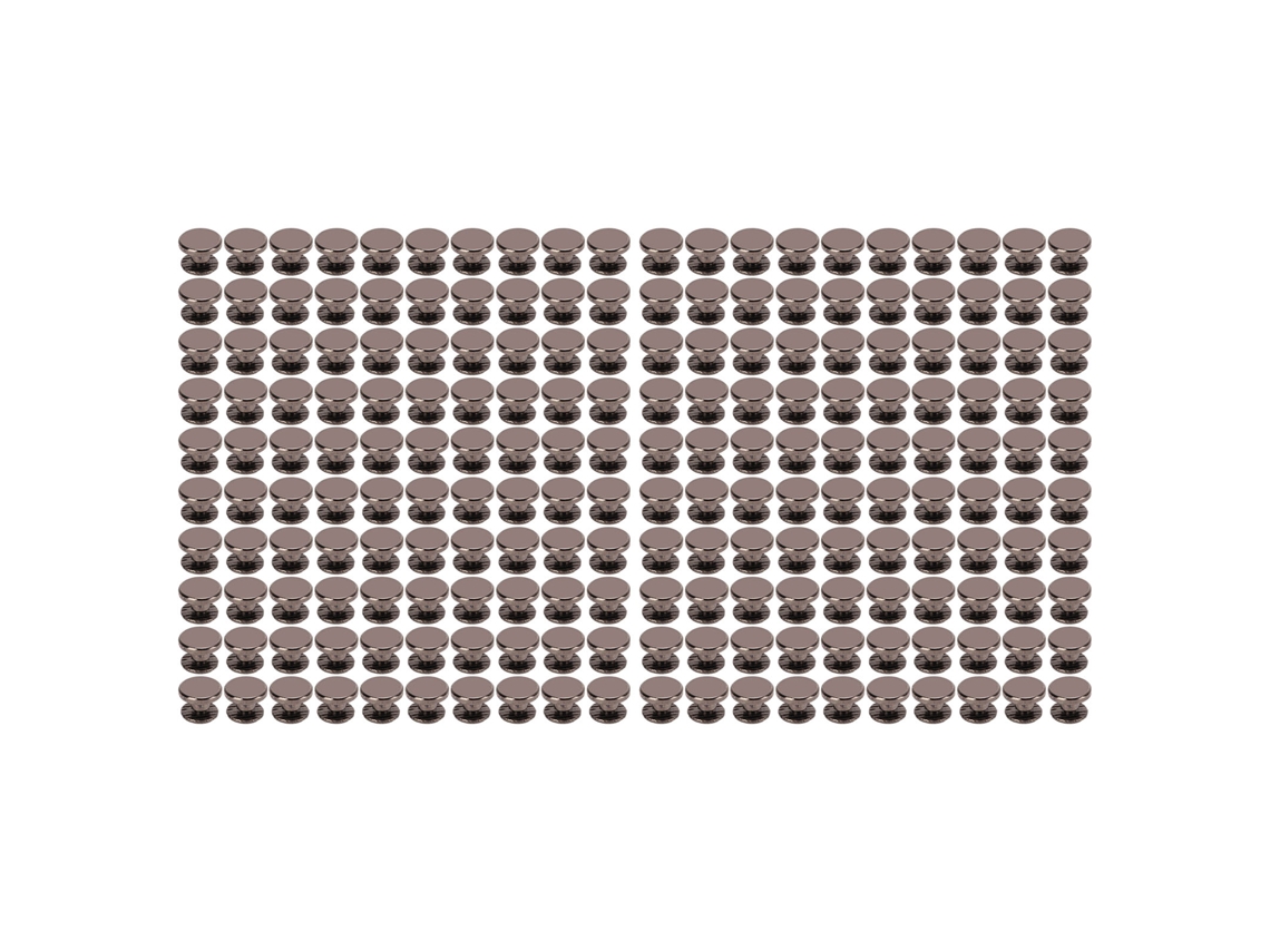 200 Juegos De Tornillos De Encuadernación Chicago De Latón Plateado De 9x5 Mm Para Trabajos De Cuero Diy