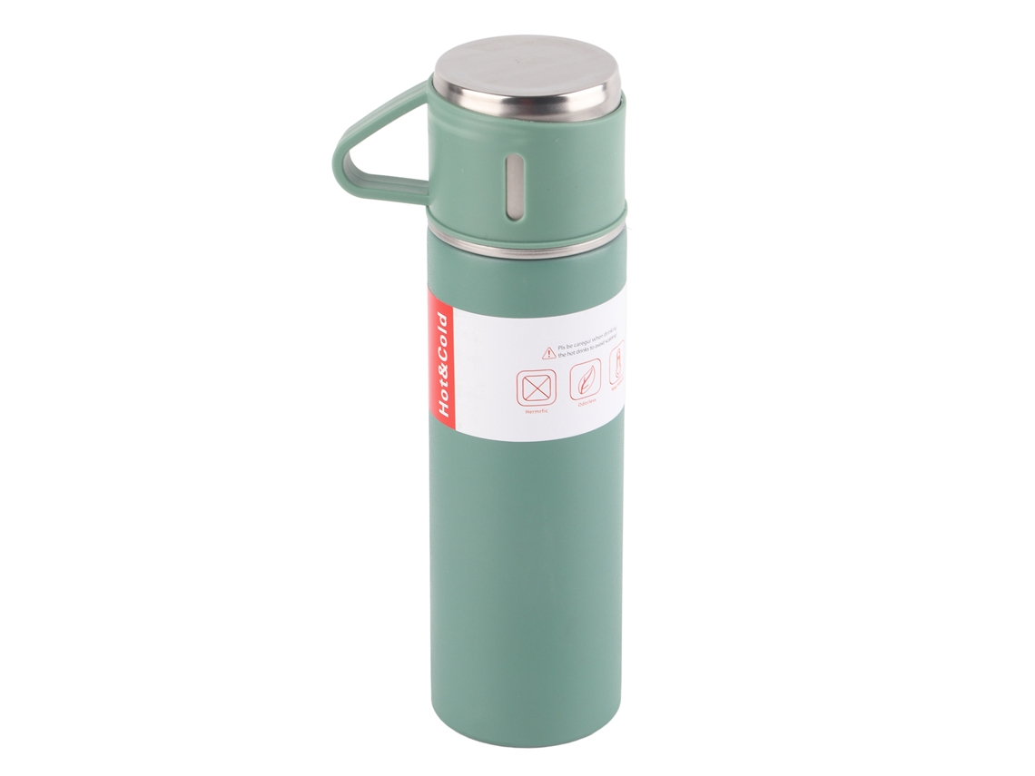 MEOIRUERY Vaso Térmico de Acero Inoxidable 500ml, Copa con Aislamiento al Vacío Portátil para Exterior