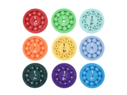 Ats-juguete De Rotación De Hechos Matemáticos Colorido Interactivo Para Aprendizaje De Matemáticas, Juego Educativo Para Adultos Y Niños (suma)