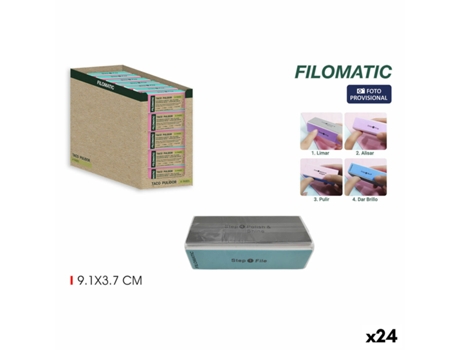Lima de uñas FILOMATIC Multifunción (24 Unidades)