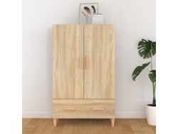Lovely Home Armario Alto 70X31X115 Cm Madera Procesada Roble Sonoma