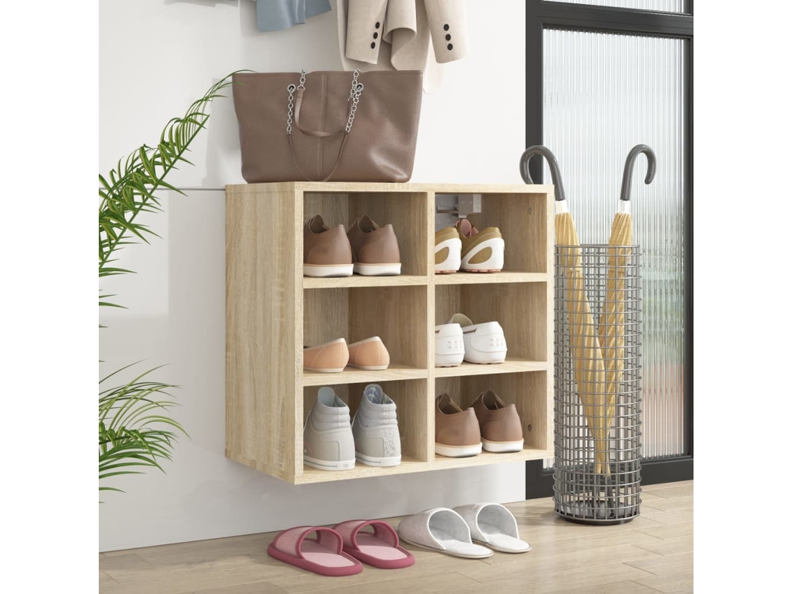Mueble Zapatero | Armario Zapatero Color Roble Sonoma 52,5x30x50 Cm