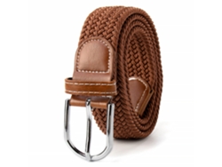 Cinturón unisex de tela elástica, ajustable sin agujeros, 110 cm, para vaqueros y uso casual, 1 unidad STELASPLEN