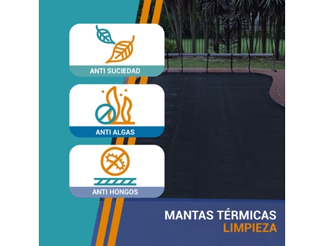 Manta térmica piscina AquaBubble Crystal BLACK 700 3.25 x 6.00 m PISCIHOGAR