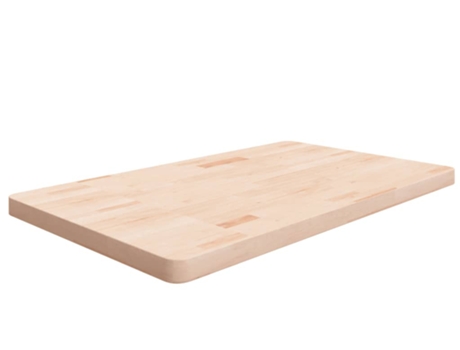 Encimera de baño madera maciza sin tratar 100x60x4 cm VIDAXL