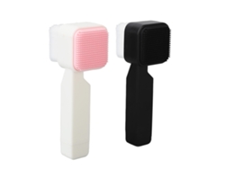 2pcs Escova De Limpeza Facial De Silicone Com Design Duplo Para Cuidados Com A Pele