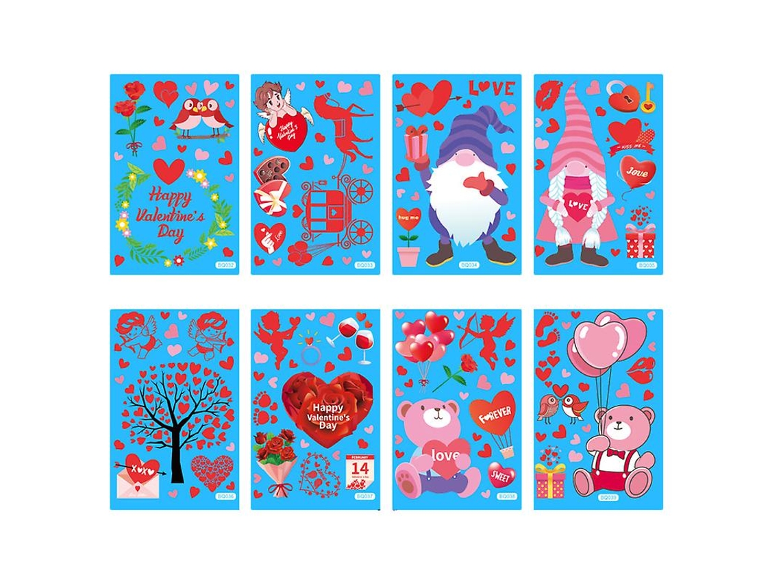 Hojas De Pegatina Del Día De San Valentín