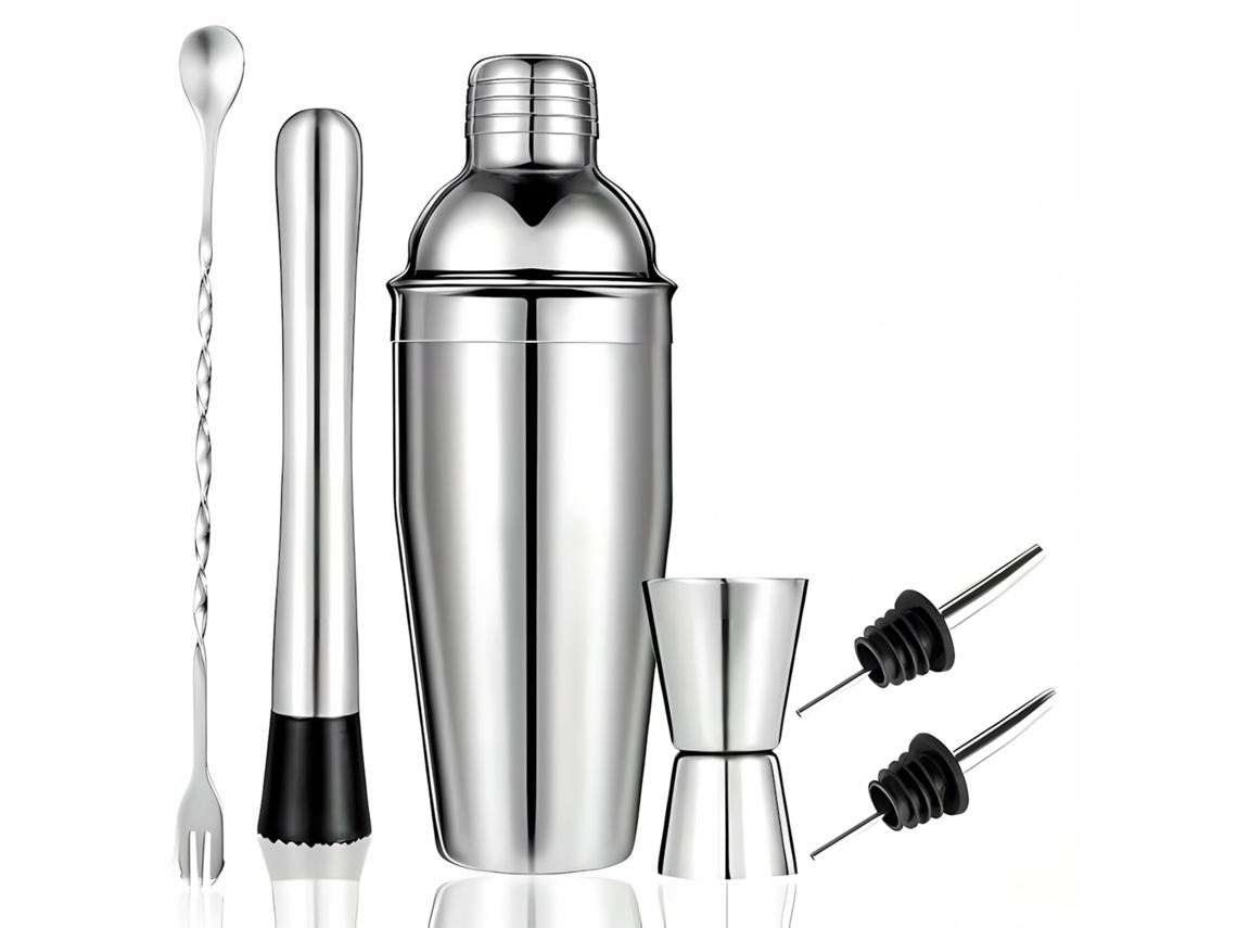 Juego de cocteleras de 6 piezas para bartenders profesionales y principiantes, cocteleras de acero inoxidable, 750 ml, Gertiz