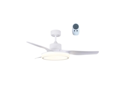 Ventilador Led Dc Aran 1320Mm 36W 3Cct 3200Lm Blanco Oscuro CRISTALRECORD
