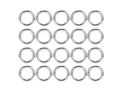 20pcs Broches De Resorte De Cobre Para Collares Pulseras Cadena De Tobillo Aretes Diy Plata