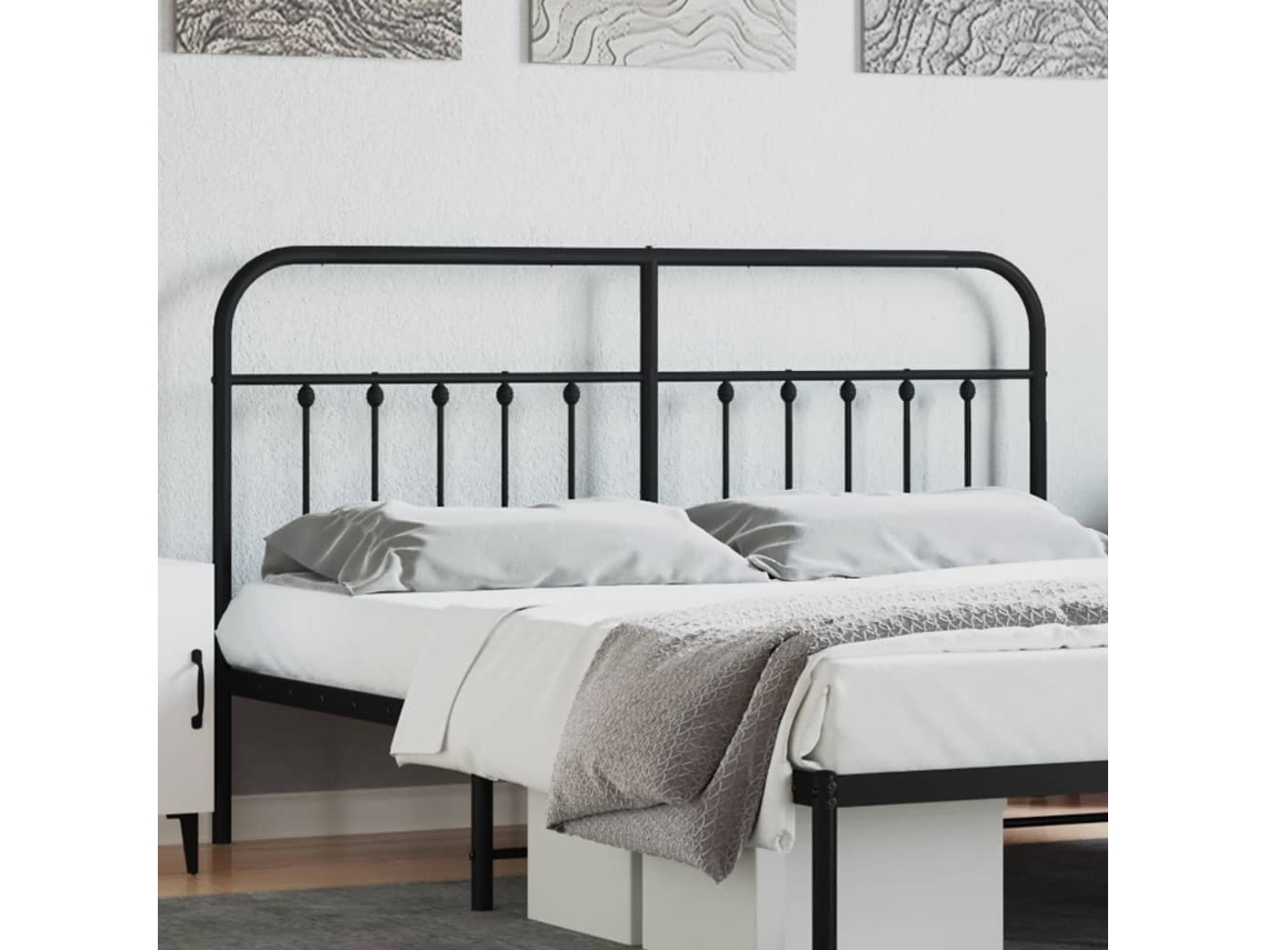 Cabecero De Metal Negro 160 Cm