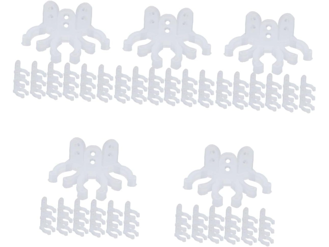 Besportble Clips De Interior Y Exterior Montaje Para Cables Led Guirnaldas Luces Exteriores 2 X 1,5 3 Cm
