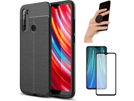 Carcasa, Protector y Popsocket Xiaomi Redmi Note 8T Rugged Leather Negro