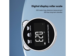 Medidor De Distancia Digital Con Rodillo, Pantalla Lcd, Alcance De 199,999 M, Recargable, Con 5 Unidades De Medición Y Almacenamiento De Datos.