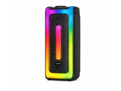Coluna Bluetooth Portátil De Alta Potência Com 2 Altifalantes 50w + 2 X Microfones Modorwy Mf2107 Preto